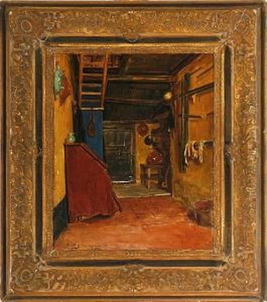 Dutch Interior With A Red Bureau - view 1
