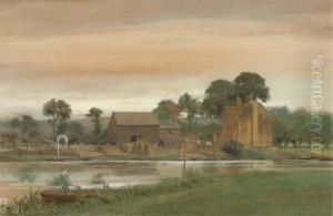 A Ferry And Inn On The Thames