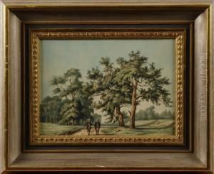 Landskap Med Tva Man by Carl Johan Fahlcrantz