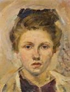 Portrat Der Tochter Mary by Carl Fahringer