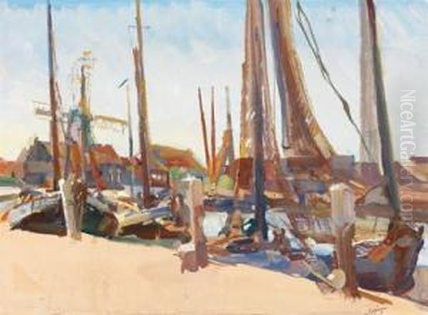 Gracht Mit Segelschiffen - view 1