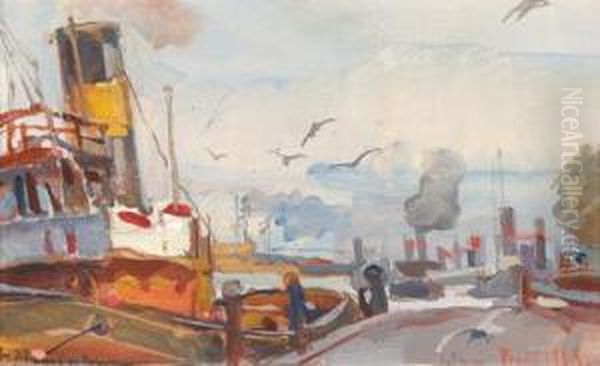 Harbour In Rotterdam - view 1