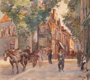 Belebte Gasse by Carl Fahringer