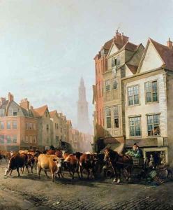 The Old Smithfield Market, 1887 by Thomas Sidney Cooper