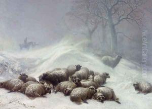 Sheep in a Snowstorm, 1881