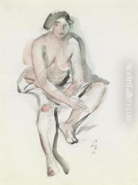 Female Nudesitting - view 1