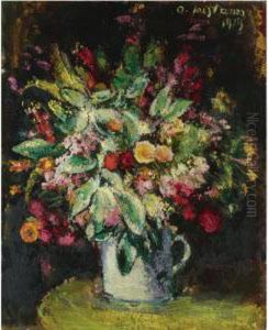 Blumen Stillleben (still Life With Flowers) by Anton Faistauer