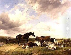 Summer Showers by Thomas Sidney Cooper