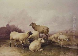 Sheep in a Landscape, 1844 thumbnail