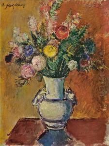 Blumen In Chinesischer Vase Blumen In Chinesischer Vase