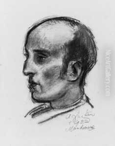 Mannliches Portrat Im Profil by Anton Faistauer
