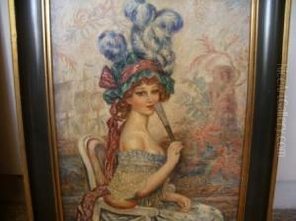 Jeune Femme A L'eventail - view 1