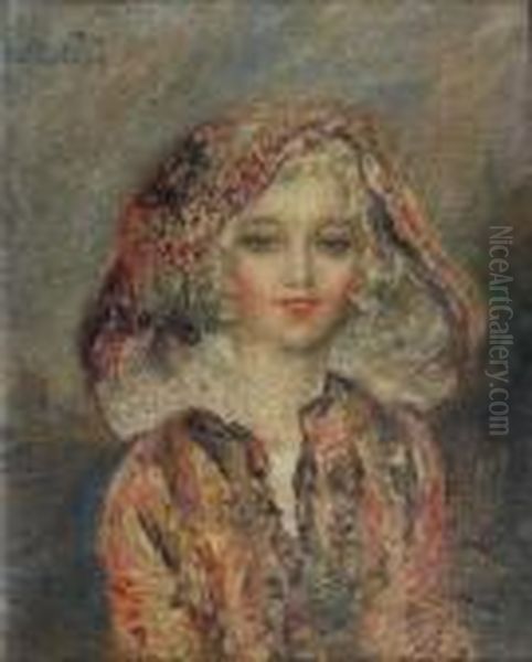Portrait De Jeune Femme Encapuchonnee - view 1