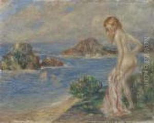 Badende. by Abel Jules Faivre