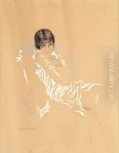 Portrait De Femme by Abel Jules Faivre