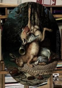"natura Morta Con Cacciagione" 1877 by Giuseppe Falchetti