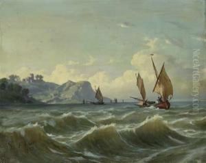Kuste Und Fischerboote by Giuseppe Falchetti