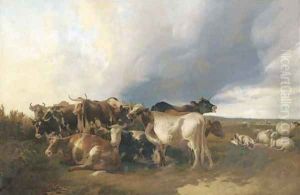 The Approaching Storm by Thomas Sidney Cooper