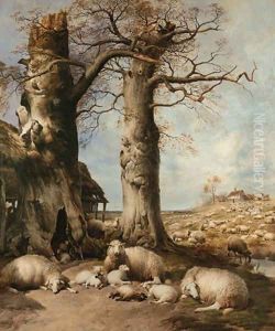 The Flock Masters Hope The Spring Time of the Year by Thomas Sidney Cooper