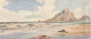 Bamburgh Castle, Northumberland by Thomas Sidney Cooper