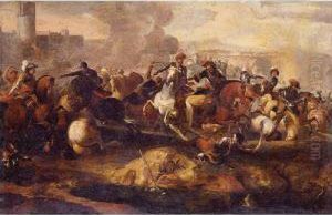 Cavalry Skirmish by Anielo Falcone