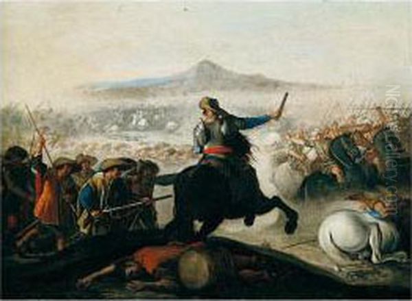 A Battle Scene Between Christians And Turks - view 1