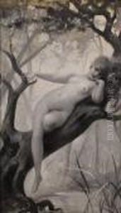 Muse En Sous Bois by Luis Ricardo Falero
