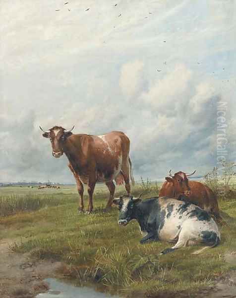Cattle in an extensive landscape - view 1