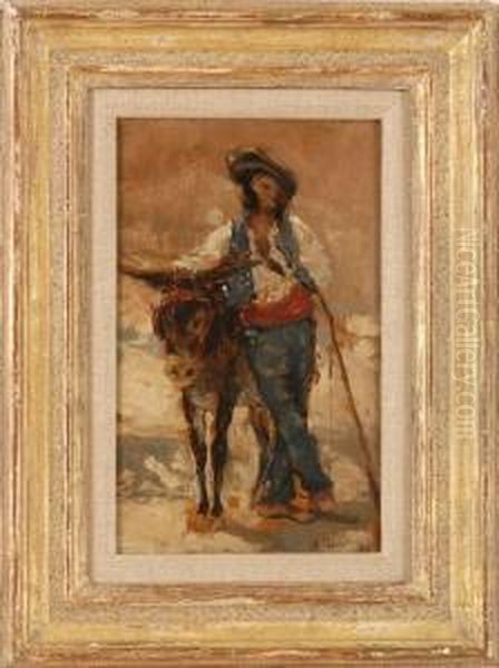 Man And Donkey - view 1