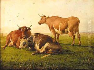 Cattle resting 3 by Thomas Sidney Cooper