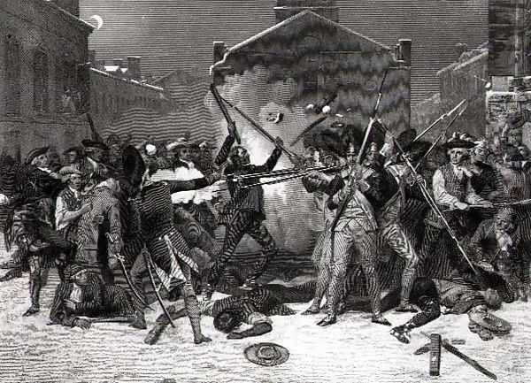 The Boston Massacre, 5th March 1770 - view 1