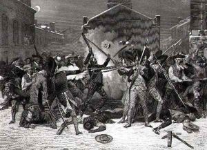 The Boston Massacre, 5th March 1770 by Alonzo Chappel