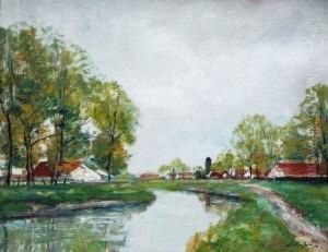 Niederrheinische Landschaft by Richard Falkenberg