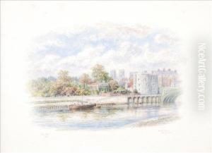 Guildhall, Lendelbridge, York Water Tower, Minster, York by George Fall
