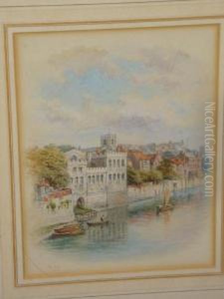 Abbots Hall, York From The River - view 1