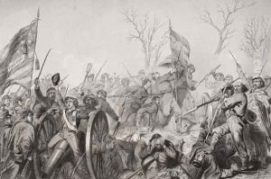 Capture of the Confederate flag at the Battle of Murfreesboro in 1862 by Alonzo Chappel
