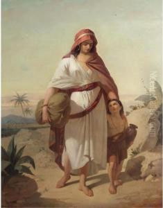 Signed, Oil On Canvas by Enrico Fanfani