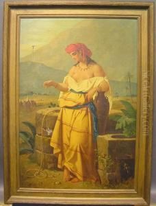 Ruth At The Well by Enrico Fanfani