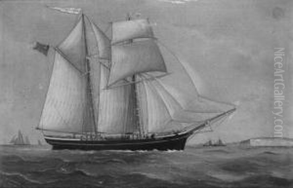 The Topsail Schooner Heinrich In The Channel - view 1