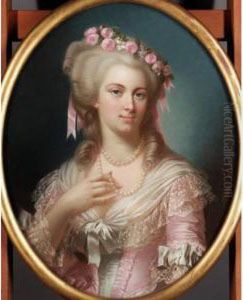 Portrait Of A Lady, Said To Be Marie Antoinette by Theodore Fantin-Latour