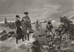 George Washington and Lafayette at Valley Forge, from 'Life and Times of Washington', Volume I, 1857 by Alonzo Chappel