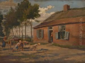 Les Enfants Tirant Lechariot by Edgard Farasyn