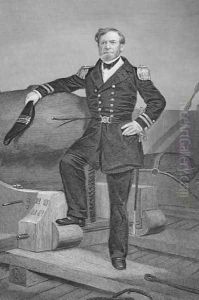 Portrait of Admiral Andrew Hull Foote (1806-63) by Alonzo Chappel