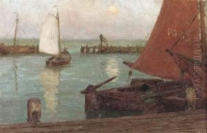 Le Port A Volendam by Edgard Farasyn