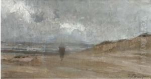 Walking On The Beach by Edgard Farasyn