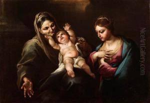 Madonna Col Bambino E Sant'anna