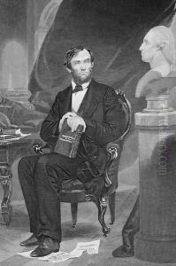 Portrait of Abraham Lincoln (1809-65) by Alonzo Chappel