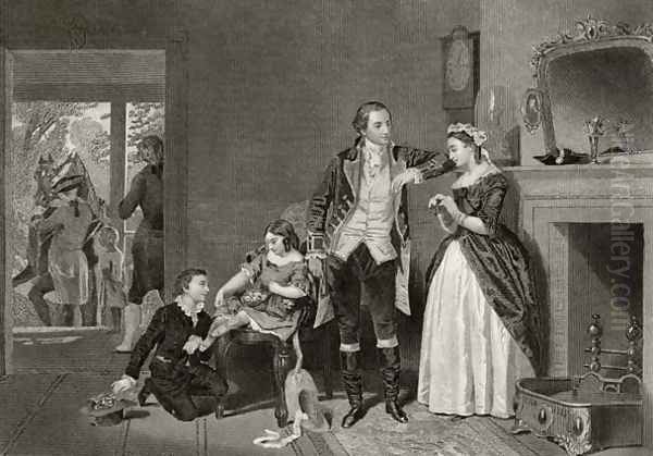 George Washington's first interview with Mrs Custis, from 'Life and Times of Washington', Volume I, 1857 - view 1