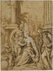 The Holy Family With St Anne And The Infant St John The Baptist The Holy Family With St Anne And The Infant St John The Baptist