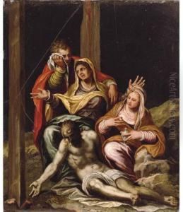 The Lamentation Over The Dead Christ by Paolo Farinati
